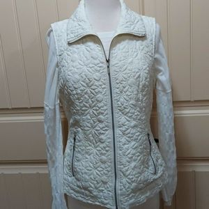 Christopher and Banks Cream lined Vest